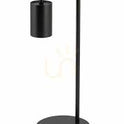 Retro Curved Table Lamp – Black Metal E27 Lamp with Switch