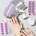 SILPECWEE 13 Sheets Full Nail Wraps – Gradient Glitter Gel Nail Polish Strips for Women