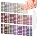 SILPECWEE 13 Sheets Full Nail Wraps – Gradient Glitter Gel Nail Polish Strips for Women