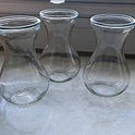 3 Transparent Glass Vase – Round Hydroponic Hyacinth Flower Bottle