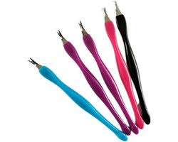 10pc Nail Dead Skin Remover – Stainless Steel Cuticle Pusher & Nail Fork Tool