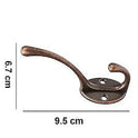 Rustic Copper Double Coat Hook – Wall Mount Robe Hook for Entryway, Bedroom & Bathroom