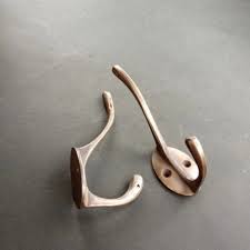 Rustic Copper Double Coat Hook – Wall Mount Robe Hook for Entryway, Bedroom & Bathroom