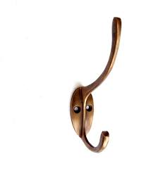 Rustic Copper Double Coat Hook – Wall Mount Robe Hook for Entryway, Bedroom & Bathroom