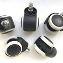 Set of 5 Office Chair Wheels/Casters – Replacement Wheels for Revolving, Computer & Executive Chairs