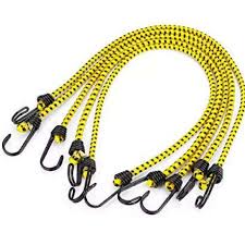 1 Elastic Bungee Cords with Hooks – Strong Stretch Ropes for Bikes, Luggage & Outdoor Use