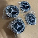 Mercedes-Benz Black Classic Logo Wheel Center Cap – Genuine MB Parts