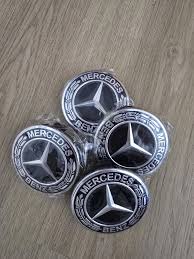Mercedes-Benz Black Classic Logo Wheel Center Cap – Genuine MB Parts
