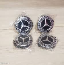 Mercedes-Benz Black Classic Logo Wheel Center Cap – Genuine MB Parts