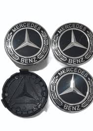 Mercedes-Benz Black Classic Logo Wheel Center Cap – Genuine MB Parts