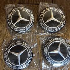 Mercedes-Benz Black Classic Logo Wheel Center Cap – Genuine MB Parts