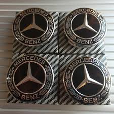 Mercedes-Benz Black Classic Logo Wheel Center Cap – Genuine MB Parts
