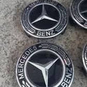 Mercedes-Benz Black Classic Logo Wheel Center Cap – Genuine MB Parts