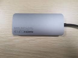 USB-C to Dual HDMI Hub – 8-in-1 Docking Station with USB, VGA & DisplayPort for Dell XPS, HP & Chromebook Pixel