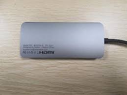 USB-C to Dual HDMI Hub – 8-in-1 Docking Station with USB, VGA & DisplayPort for Dell XPS, HP & Chromebook Pixel