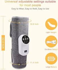 Leg & Calf Air Compression Massager with Heat – Cordless Electric Massager for Circulation & Pain Relief (1PCS)