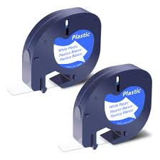 Compatible Refill Tape for Dymo LetraTag LT – 1/2” (12mm) Label Tape in White, Red, Yellow, Blue, Green & Clear