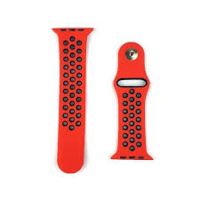 Silicone Breathable Nike Sport Strap for iWatch – Adjustable Soft Band for Series 1–8 (44mm, 45mm, 49mm)