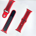 Silicone Breathable Nike Sport Strap for iWatch – Adjustable Soft Band for Series 1–8 (44mm, 45mm, 49mm)
