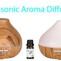 500ML Wood Grain Aroma Diffuser – Essential Oil Humidifier & Air Purifier with Color Changing LED Lights