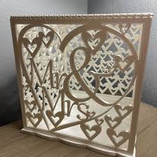 Jolik Wooden Wedding Card Box – Vintage Mailbox Design with Lock for Gift Cards & Money (Mr & Mrs, White)