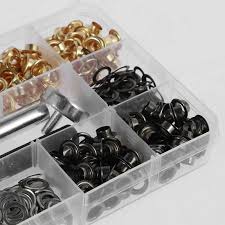 Hztyyier 280 Sets Grommet Kit – 4mm Metal Eyelets Tool Set for Leather, Fabric & DIY Crafts