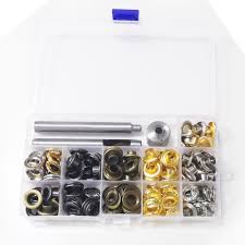 Hztyyier 280 Sets Grommet Kit – 4mm Metal Eyelets Tool Set for Leather, Fabric & DIY Crafts