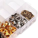 Hztyyier 280 Sets Grommet Kit – 4mm Metal Eyelets Tool Set for Leather, Fabric & DIY Crafts