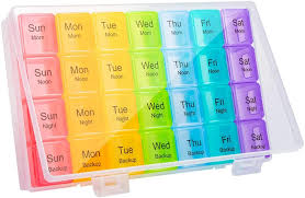 28 Days Pill Box – Monthly Medication Organizer for Accurate Daily & Weekly Doses