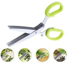 5 in 1 Vegetable Scissor – Salad, Fruit & Leafy Green Chopping Scissors | Kitchen Tool