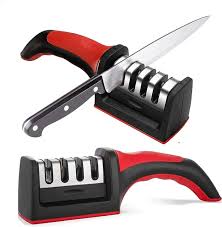 Kitchen Knife Sharpener – 3-Stage Professional Knife Sharpening Tool for Home & Chef Use