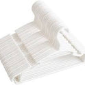 White Non-Slip Baby Clothes Hangers – Pack of 20 | 27x15 cm PP Hangers for Kids