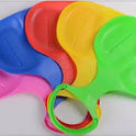 pack of 5 Plastic Snow Sled Poporutscher | Lightweight Winter Fun