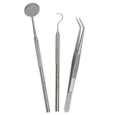 Stainless Steel Dental Instruments Set | Basic Dentist Tools Kit
