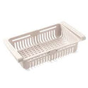 set of 2 Adjustable Fridge Storage Basket | Expandable Plastic Drawer Organizer
