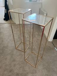 Gold Metal Flower Vase Stand – Wedding Column Centerpiece Rack for Events & Parties