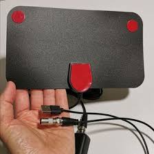 TVFox HD Digital Indoor TV Antenna – DVB-T2/VHF/UHF/ATSC Signal Receiver