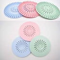 pack of 5 Silicone Sink Drain Stopper & Hair Catcher – Bathroom Filter