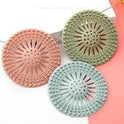 pack of 5 Silicone Sink Drain Stopper & Hair Catcher – Bathroom Filter