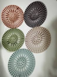 pack of 5 Silicone Sink Drain Stopper & Hair Catcher – Bathroom Filter