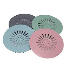 pack of 5 Silicone Sink Drain Stopper & Hair Catcher – Bathroom Filter