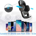 FIEMACH Mobile Phone Holder for Round Ventilations, Round Ventilation Phone Holder Mercedes-Benz/Mini R/Volkswagen Tiguan etc., Suitable for All Circular Air Vents
