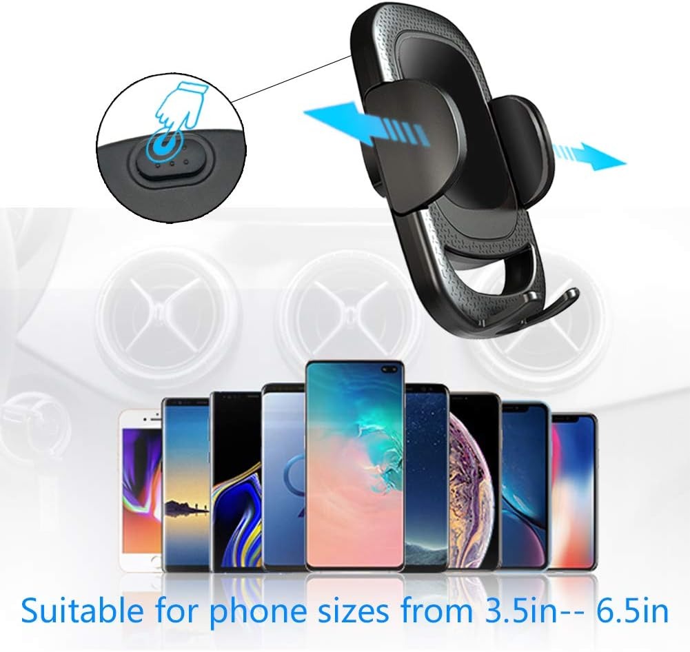 FIEMACH Mobile Phone Holder for Round Ventilations, Round Ventilation Phone Holder Mercedes-Benz/Mini R/Volkswagen Tiguan etc., Suitable for All Circular Air Vents