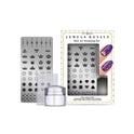 China Glaze Jewels Royale Nail Art Stamping Kit with Plate, Stamper & Scraper