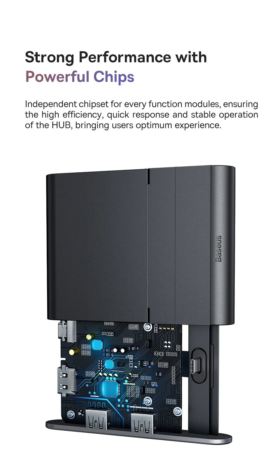 Baseus Docking Station USB C Hub to 4K HDMI-compatible USB 3.0 PD 100W Fast Charger for Samsung S22 S20 Dex Phone Dock Station