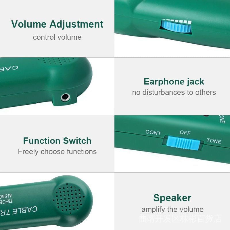 Multi-Functions Cable Tracker Tester Professional Line LAN detector UTP STP Telephone Wire Tracer Breakpoint location Diagnose Tone
