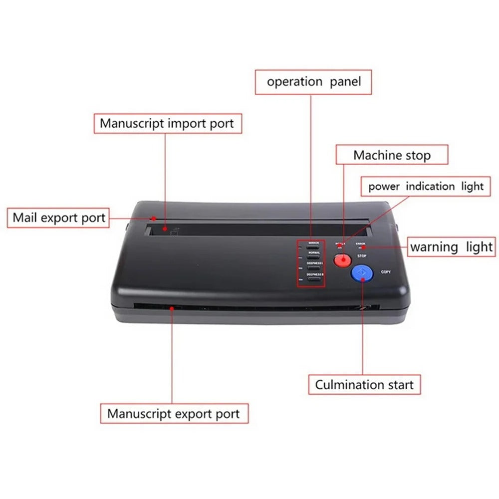 Tattoo Transfer Machine Stencils Device Copier Printer Drawing Thermal Tools For Tattoo Photos Transfer Paper Copy For beginner