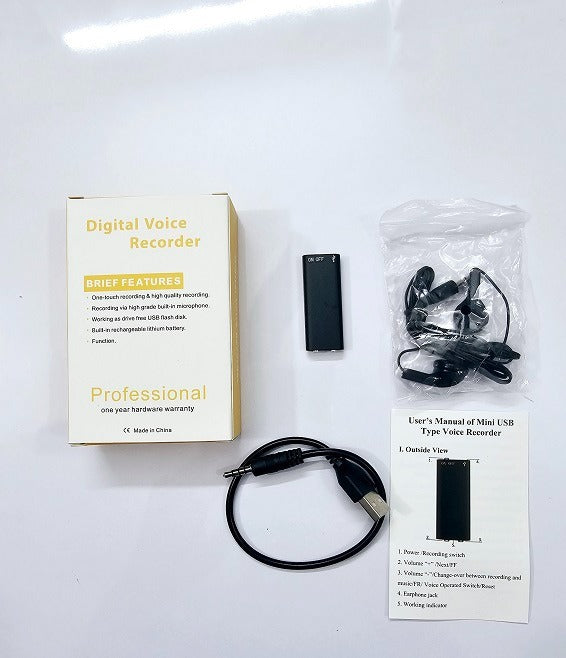 Mini Voice Recorder 8GB Metal Body
