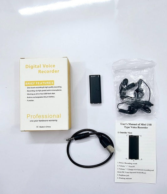 Mini Voice Recorder 8GB Metal Body
