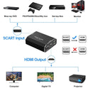Techole HS310-BK Aluminum Scart to HDMI Converter